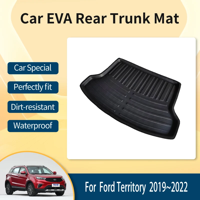 

Car EVA Rear Trunk Mats For Ford Territory CX743 2019~2022 Anti-dirty Trunk Storage Pads Boot Cover Carpets Rug Auto Accessories