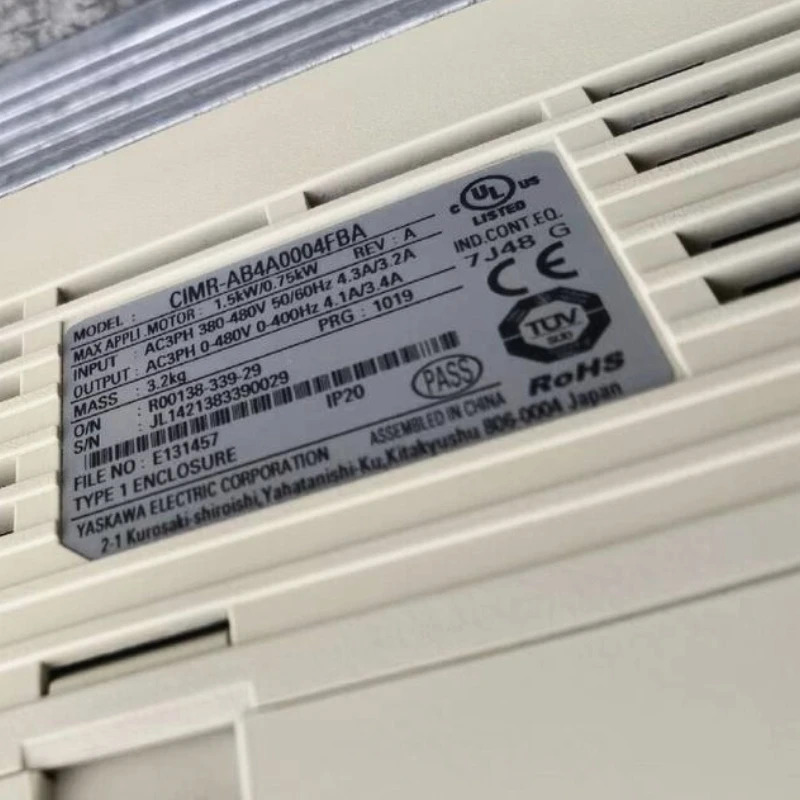 

New In Box Yaskawa CIMR-AB4A0004FBA A1000 Inverter 1 Year Warranty In Stock