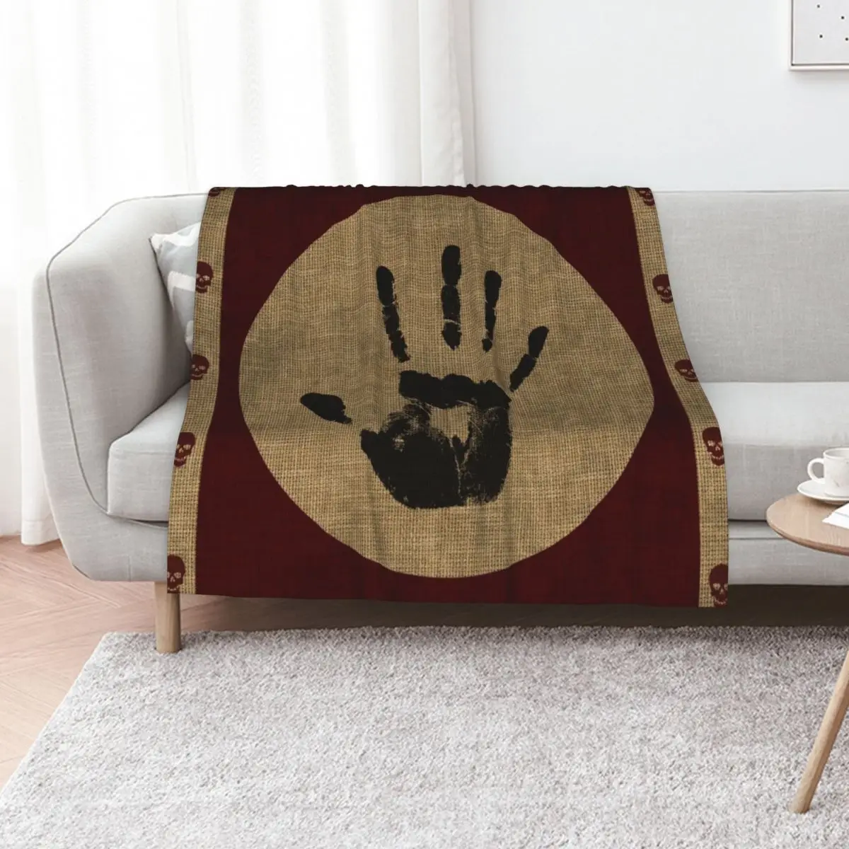 TES Tapestry 18 - Flag of the Dark Brotherhood Throw Blanket Hairys Warm Thermals For Travel Sofas Blankets
