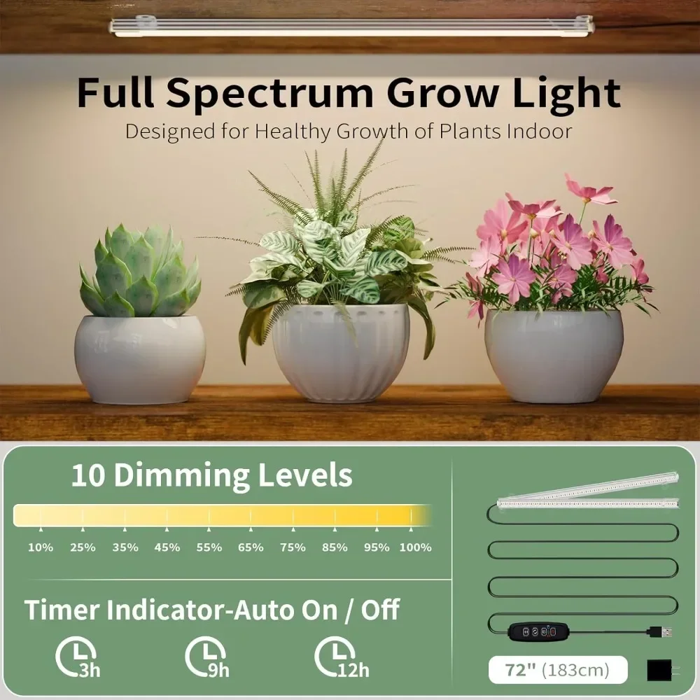 Tall Plant Stand Indoor with Grow Light ,72