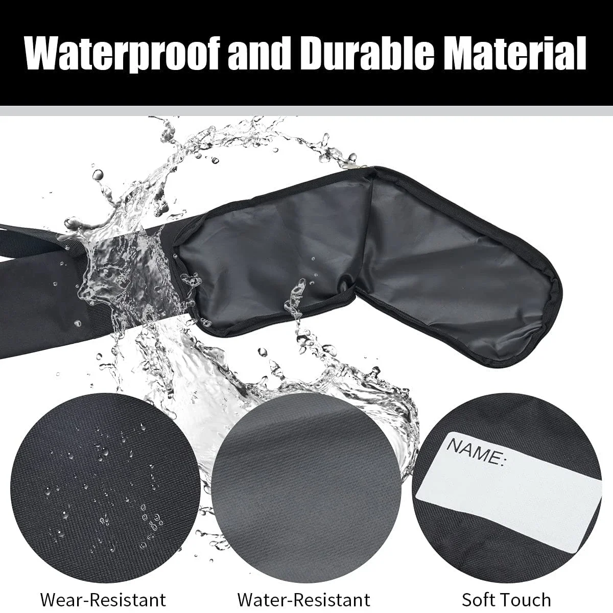 1 قطعة المحمولة واحد الكتف هوكي الجليد عصا حقيبة عالية الجودة ضوء أسود مقاوم للماء عصا قابل للتعديل لعصا الهوكي #3