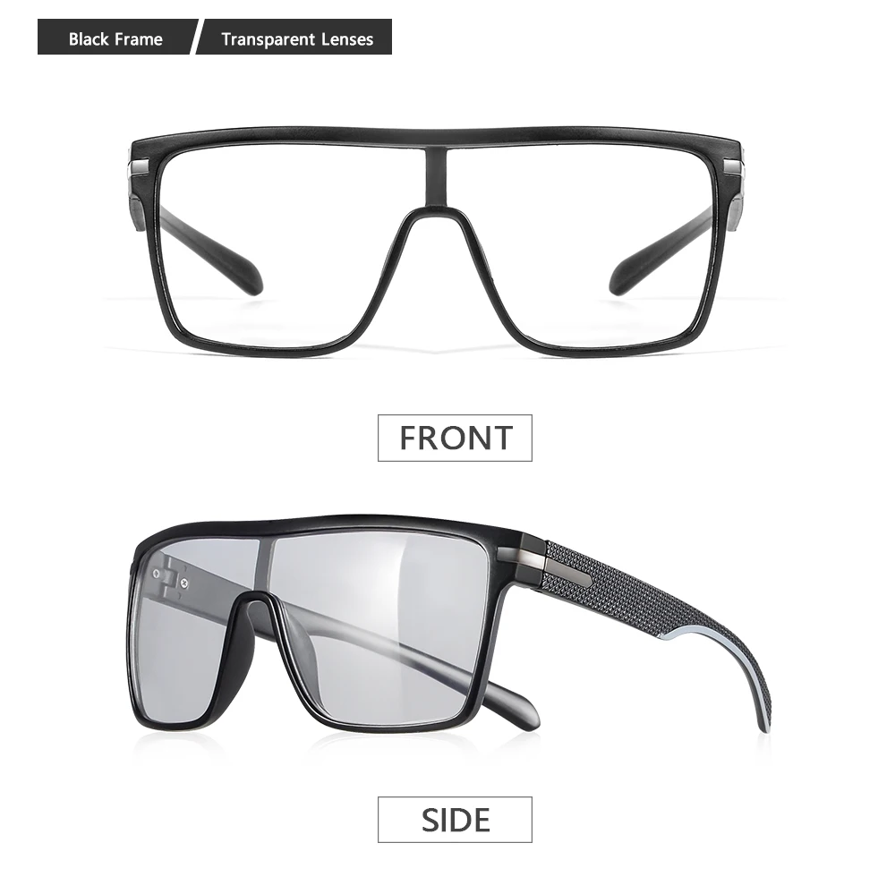 CRIXLAIS Mode Photochrome Polarisierte Sonnenbrille Männer Frauen Übergroße Sonnenbrille Männliche Nachtsicht Schutzbrillen UV400 – Detail 8
