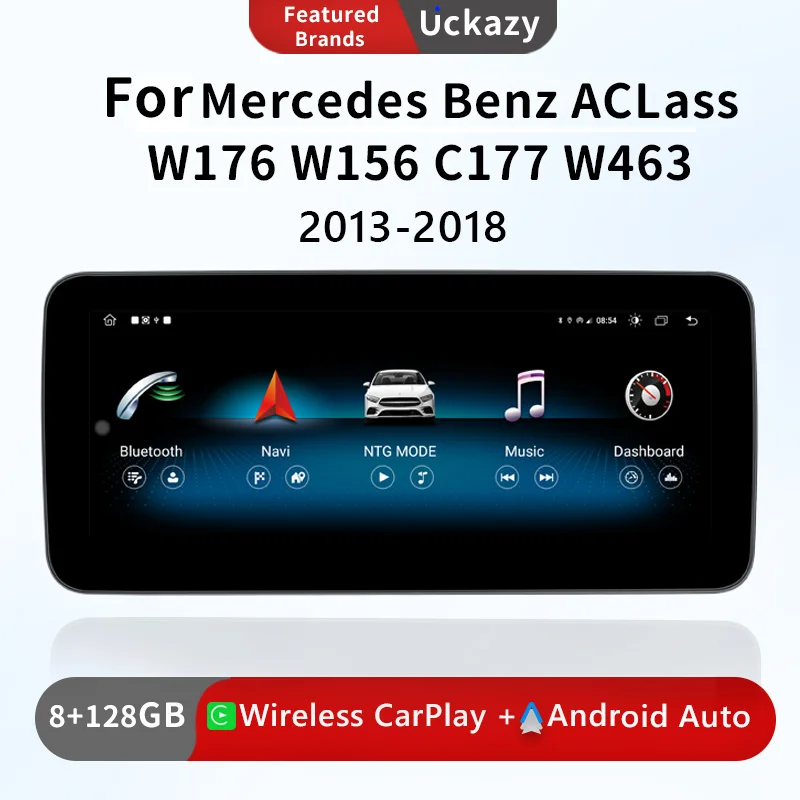 

Автомобильная стереосистема на Android 13, 10,25 дюйма, для Mercedes Benz W176, W463, 2013-2018, BT, 4G, Wi-Fi, навигация, мультимедийный экран, беспроводной Carplay