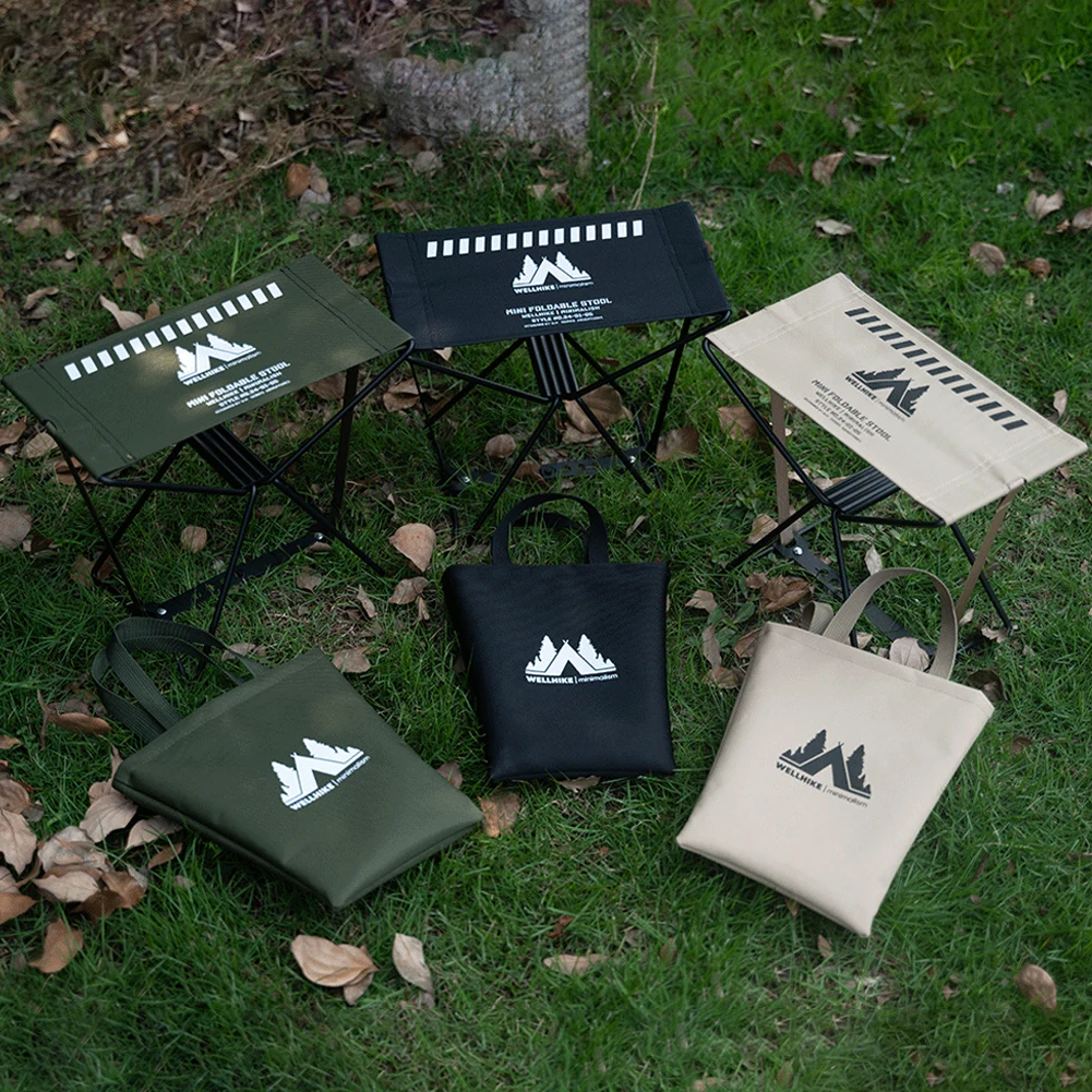 في الهواء الطلق التخييم البراز مقاوم للماء طوي الصيد البراز عالية الحاملة للطي السفر البراز لمترو الأنفاق طابور