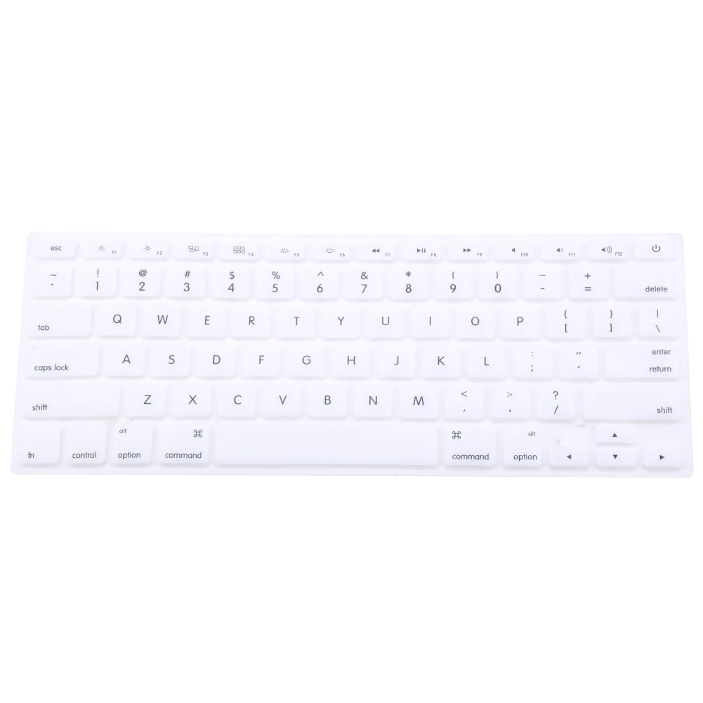 غطاء لوحة مفاتيح من السيليكون الناعم ، متين ، مقاوم للماء ، مرن ، قابل للغسل ، واقي أمان ، نحيف للغاية ، مناسب لماك بوك ، المنزل ، المكتب ، العمل اليومي