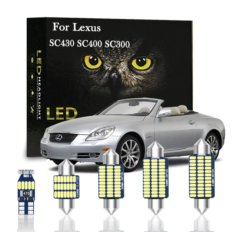 

Canbus For Lexus SC430 SC400 SC300 SC 300 400 430 1991- 1993 1996 2006 -2010 Car Accessories Part Interior Light LED Kit