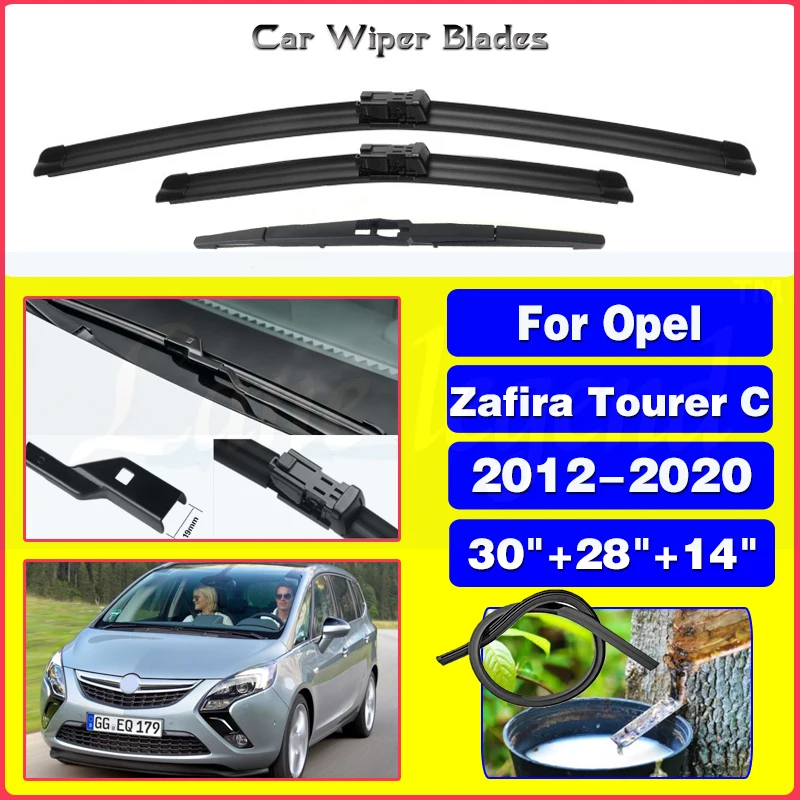 

Wiper Front Rear Wiper Blades Set For Opel Zafira Tourer C 2012-2020 2013 2014 2015 Windshield Windscreen Window 30"+28"+14"