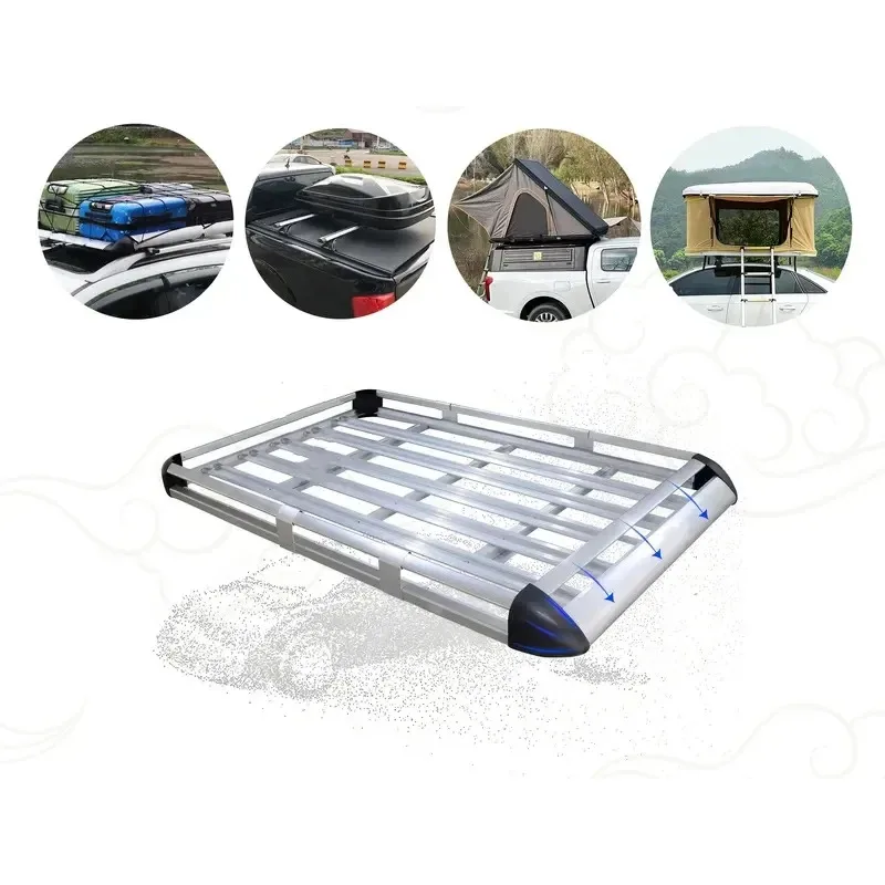 

Off-Road Aluminum Alloy Roof Lage Rack Specially Designed Pickup Trucks