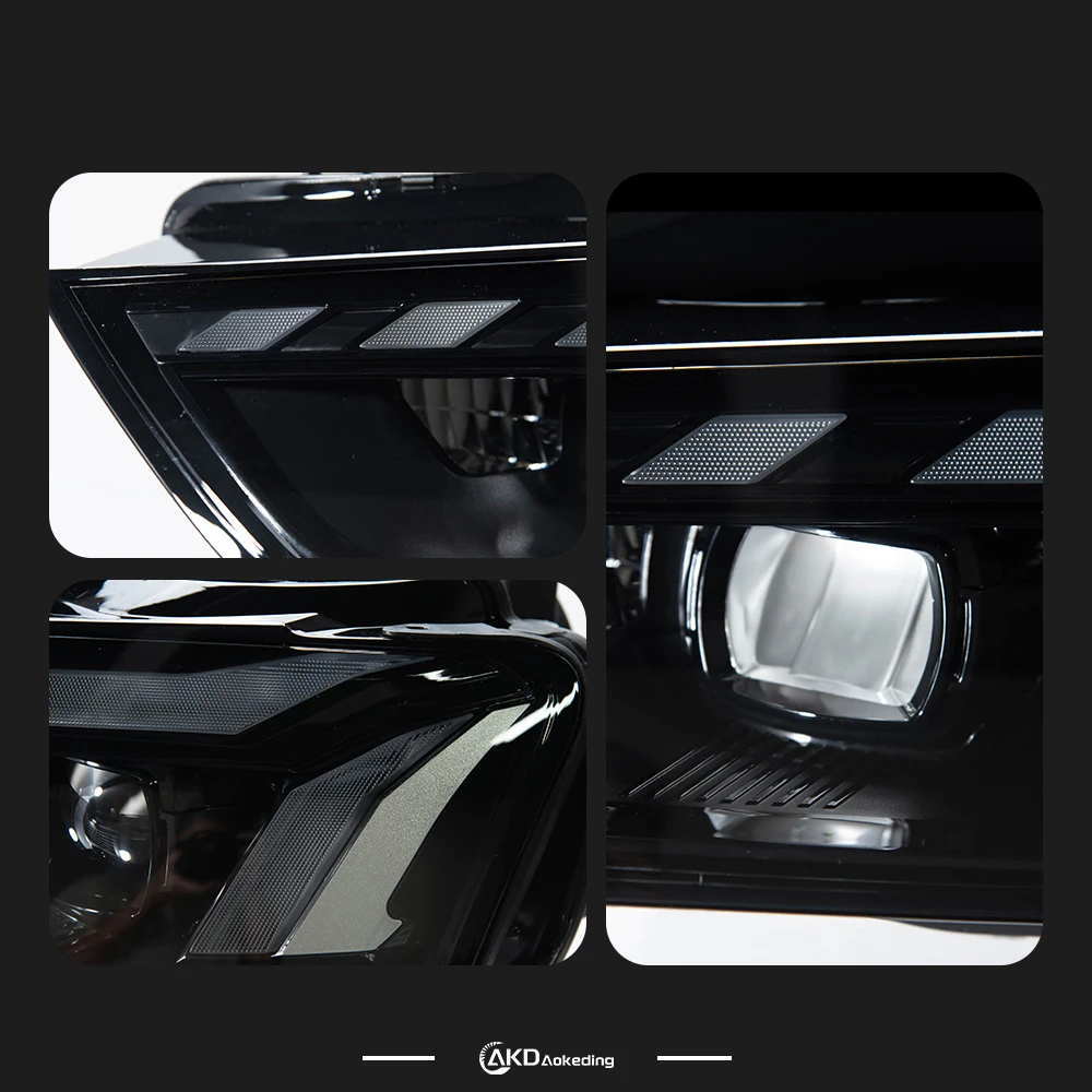 

Автомобильные фары для Audi A4 (2013-2016) с LED-подсветкой, ДХО, дизайном «ангельские глазки», линзой-проектором и аксессуарами для тюнинга