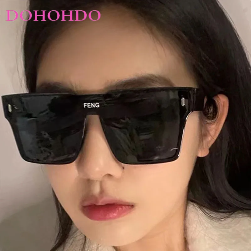 

Trendy Punk Oversized Square Frame Women's Sunglasses Brand Designer Outdoor Men's Sunglass Drive Shades Travel UV400 Eyewear