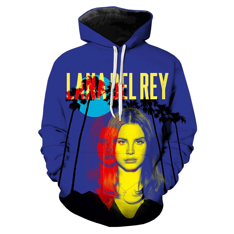 Autumn Fashion Singer Lana Del Rey 3D Print Hoodies Men Women Casual Sweatshirts Oversized Hoodie Pullovers Tracksuit Clothing