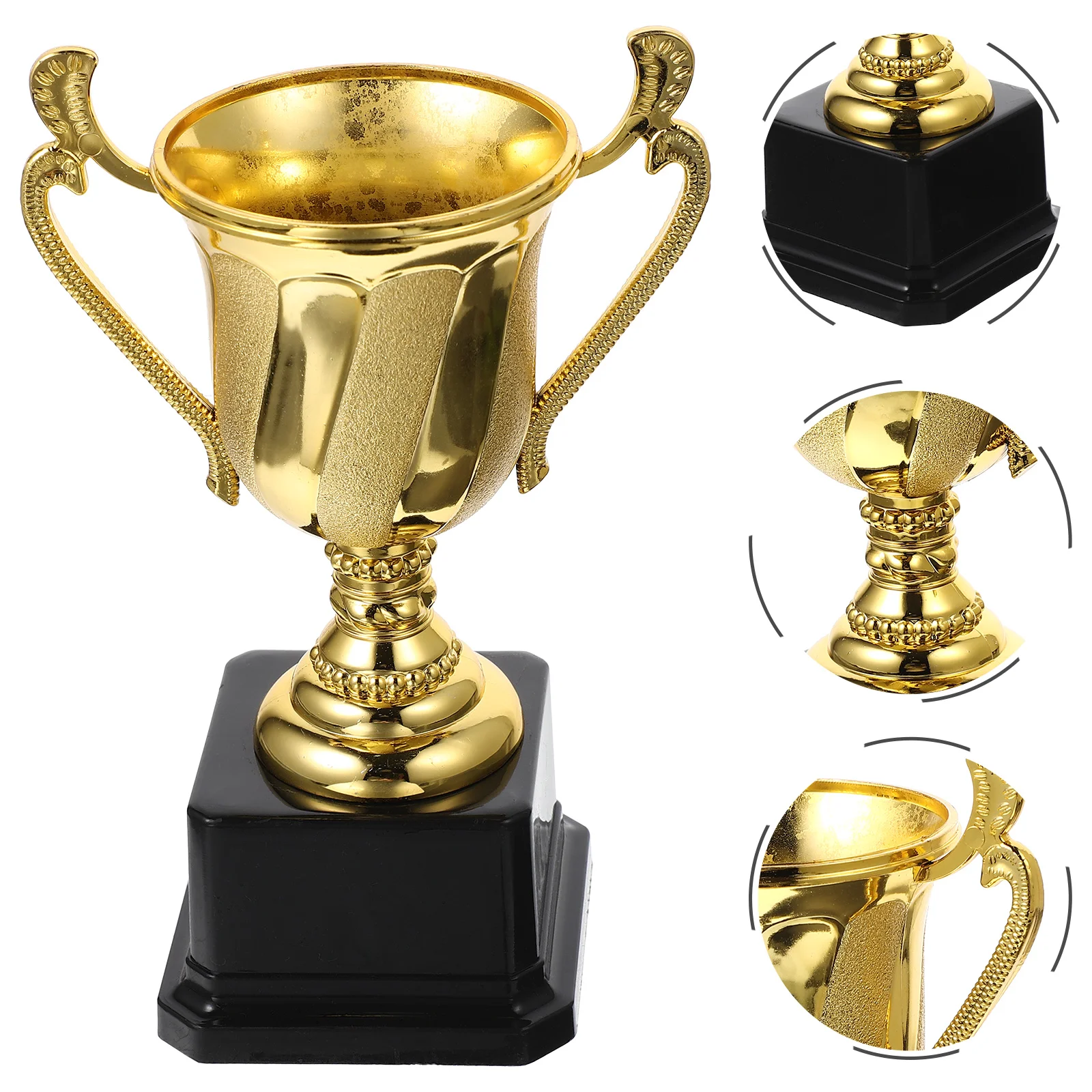 Children's Competition Trophy Kids Supplies Plastic Gold Trophies for Basketball Sports Reward Prop Multi-function