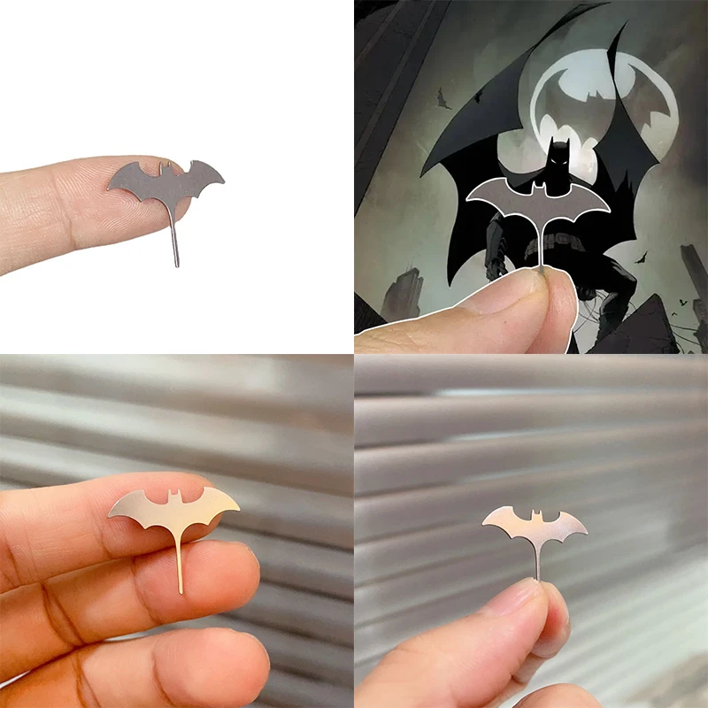 

Batman Shape Stainless Steel Needle for Smartphone Sim Card Tray Removal Eject Pin Key Tool Universal Cell Phone Sim Ejector Pin