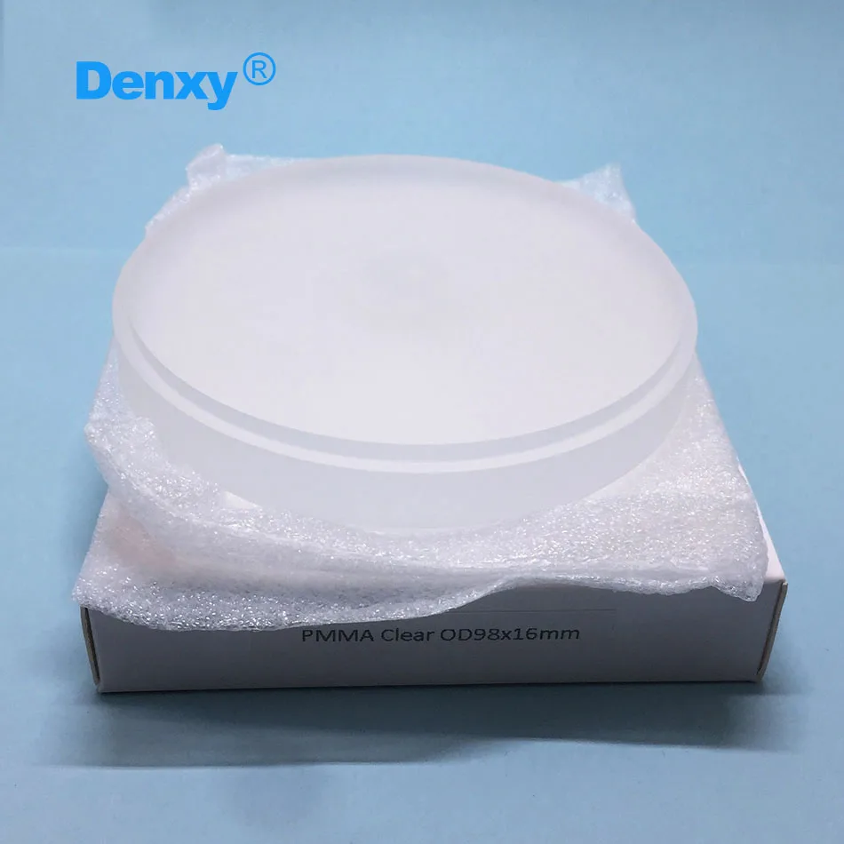 DENXY Klare PMMA-Scheibe 98mm, einlagiger, transluzenter Harzblock, CAD/CAM-Fräsmaterial für Zahnprothesen, Dentallabormaterialien für temporäre Kronen – Detail 7