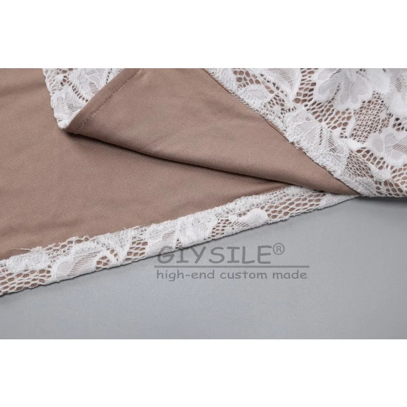 GIYSILE 2025 nueva moda novedosa de verano Sexy encaje costura Correa sin espalda largo ajustado Sling vestido femenino vestidos de noche sin mangas