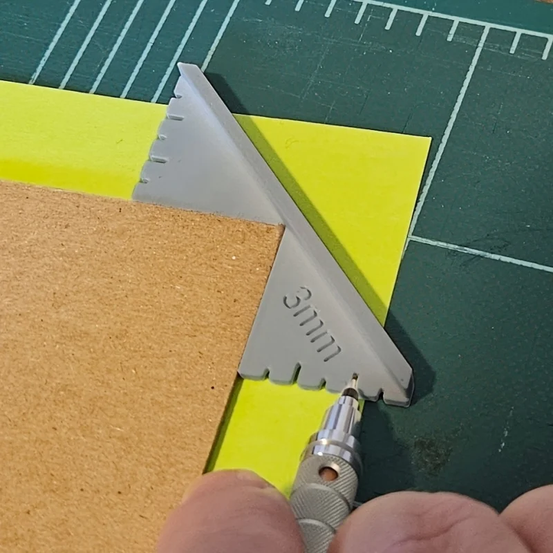Staple Corner Cutting Fixture Set, Used for Folding Width Markings, Suitable for Book Cover Fabrics and Paper in Manual Projects