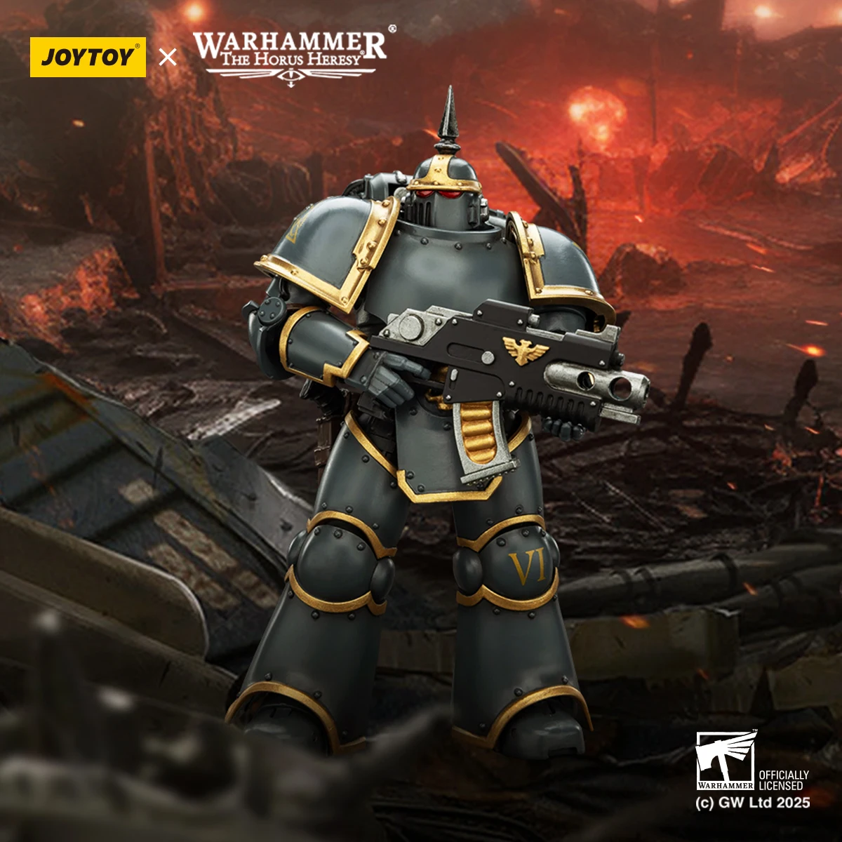 

JOYTOY 1/18 Action Figure Warhammer "The Horus Heresy" MK lll Tactical Legionary Blood Angels Imperial Fists Space Wolves Model
