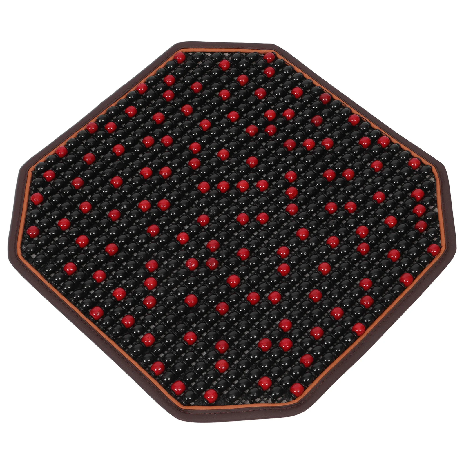 1PC Automobile Seat Cover Natural Wood Bead Car Seat Cushion Massage Breathable Cool Seat Mat for Car Office Home ( Color)