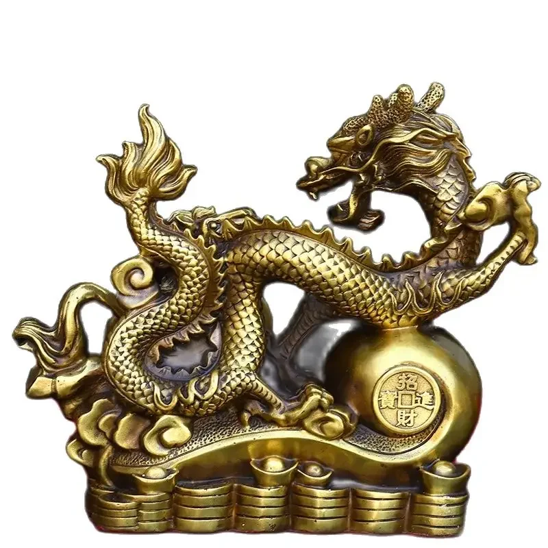 Brass Dragon Horse Jingshen Dragon Ornament Horse Craft Company Office Decoration Ornament