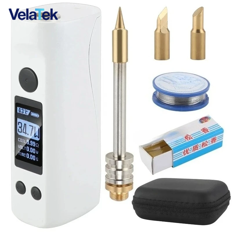 

Large screen LED wireless portable usb charging electric soldering iron 75W l welding repair interface temperature