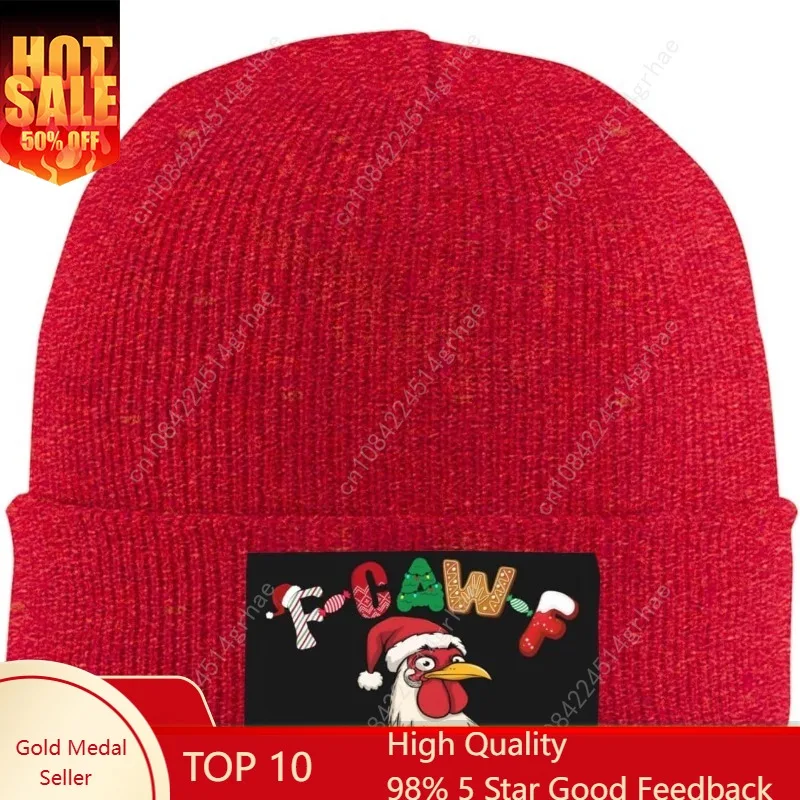 

Antaa F-Caw-F Knit hat Funny fcawf Chicken Christmas Beanie