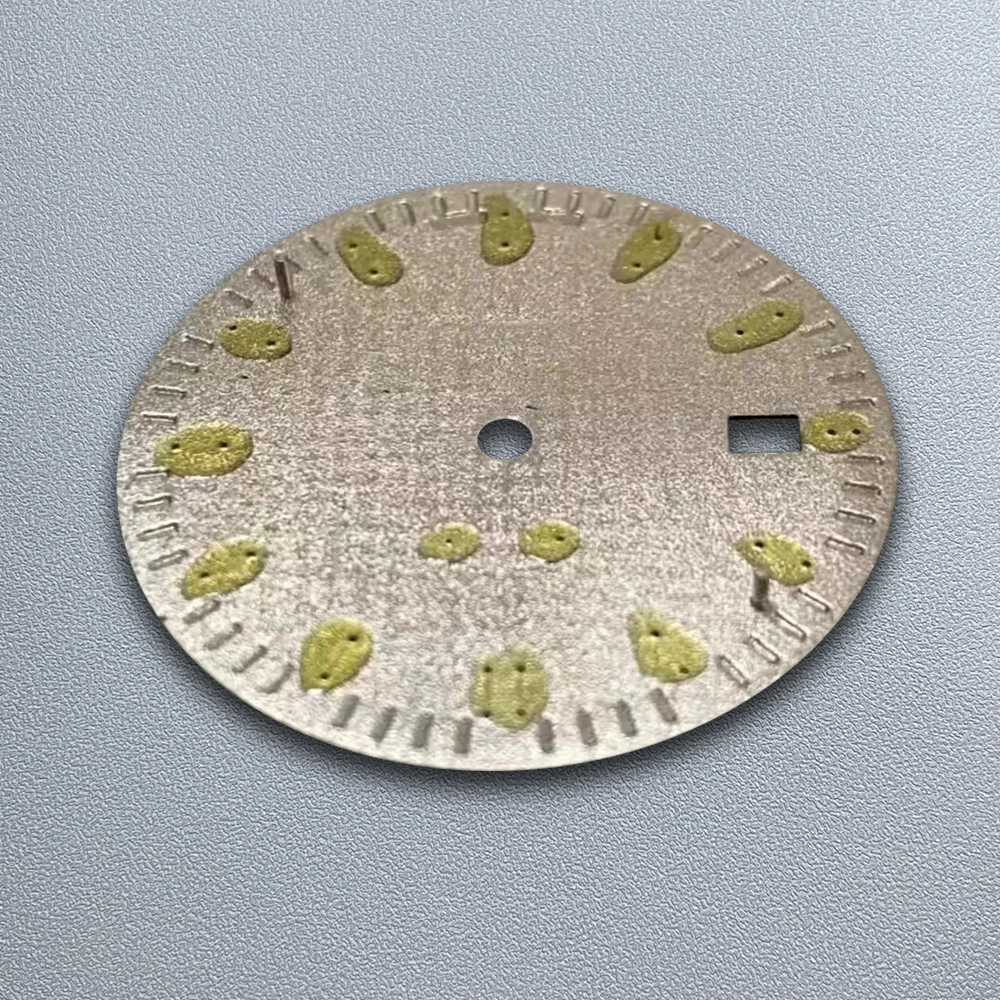 Cadran avec Logo Oak S de 31.8mm, adapté au mouvement japonais NH35/NH36, dégradé vert lumineux, montres de qualité, accessoires modifiés