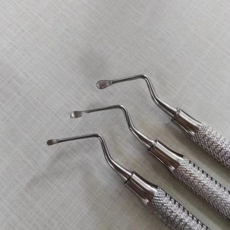 3 Stuks/set Tandriem Lepelreiniger Pick Tand Curette Dubbele Koptand Curette Reiniger Met Tanden