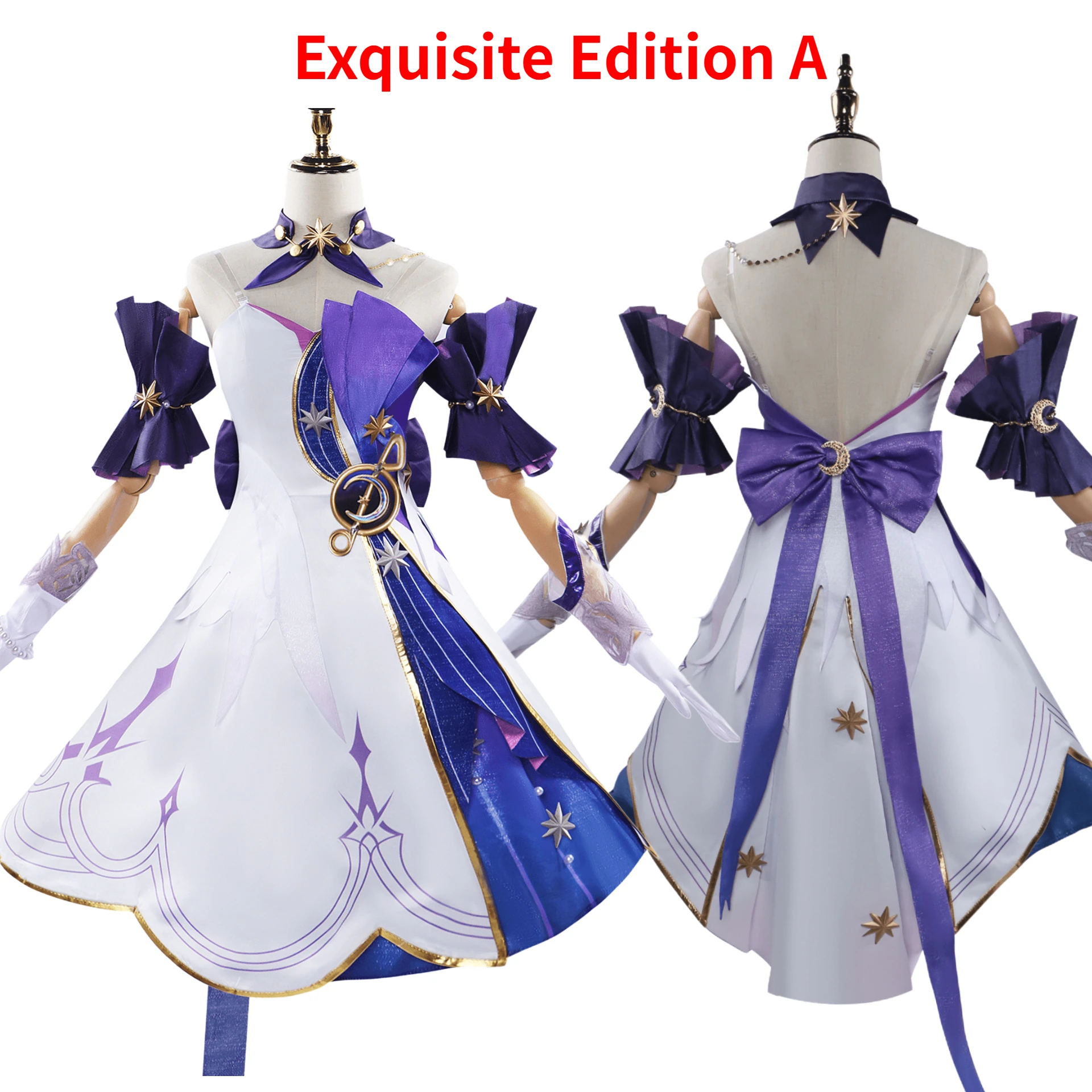 Honkai Star Rail Robin Cosplay Fantasia, Conjunto completo, Roupa Cosplay, Vestido, Uniforme, Sapatos, Halloween, Festa de Carnaval