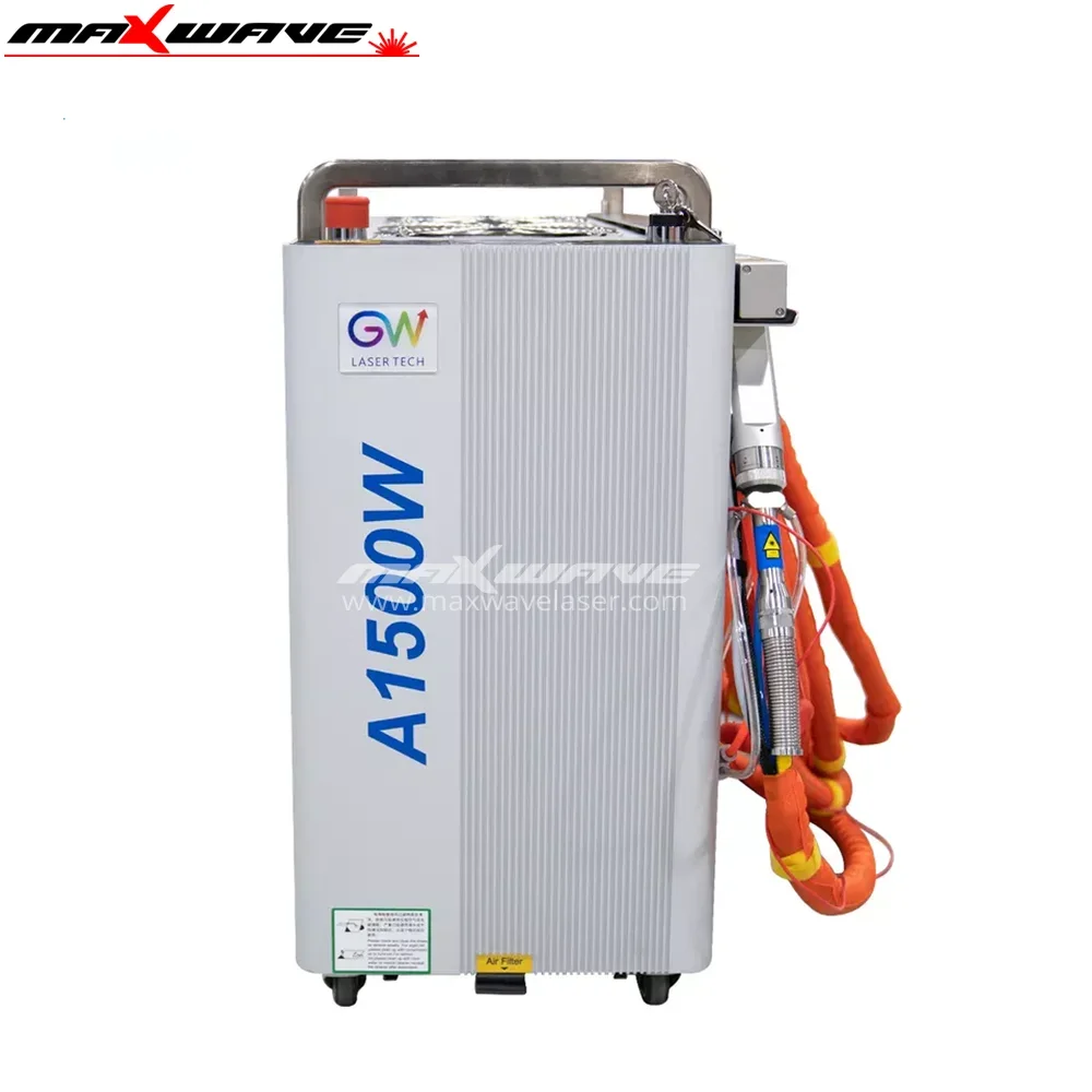 

handheld laser welding machine MAX air-cooled 1500W fiber laser 4 in 1 gun welder machine for sale aluminum copper welding