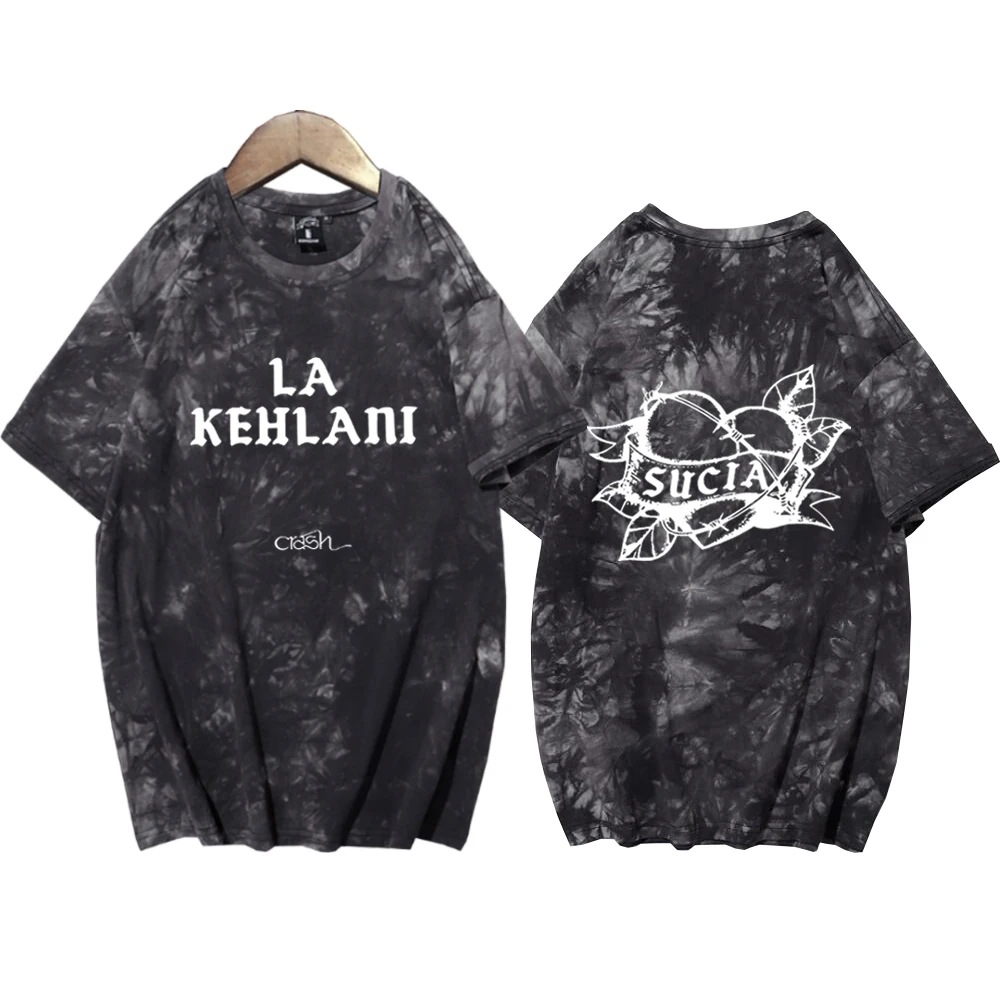 Kehlani Sucia Tie Dye Shirt Kehlani Crash Album Merch Hip Hop Men Short Sleeve Tees