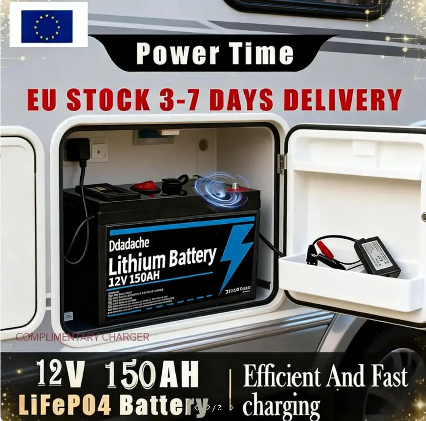 12V 150Ah Lithium LiFeP04 Batterie für Solarladung, Fischfinder, Marine, Outdoor-Camping, Off-Grid-Anwendungen mit USB-Anschluss