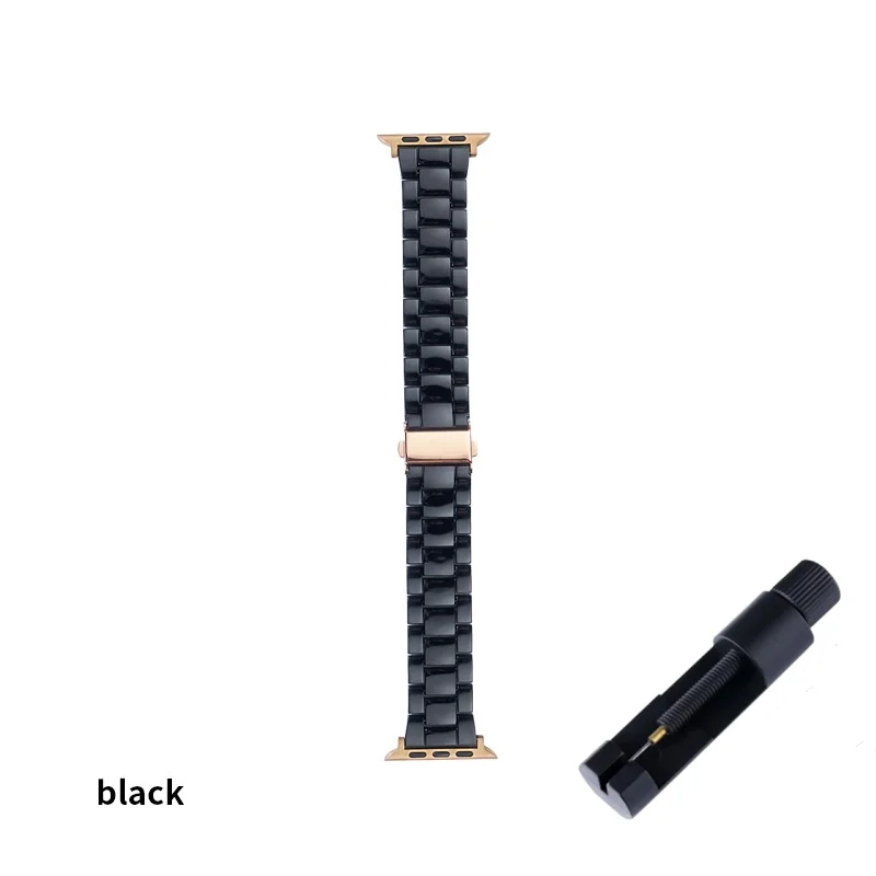 Acrylic Watch Band for Apple Watch Ultra 2 Band S10 46mm 42mm 45mm 40mm 41mm 44mm Resin Strap for iWatch Series 9 8 7 6 SE 5 4