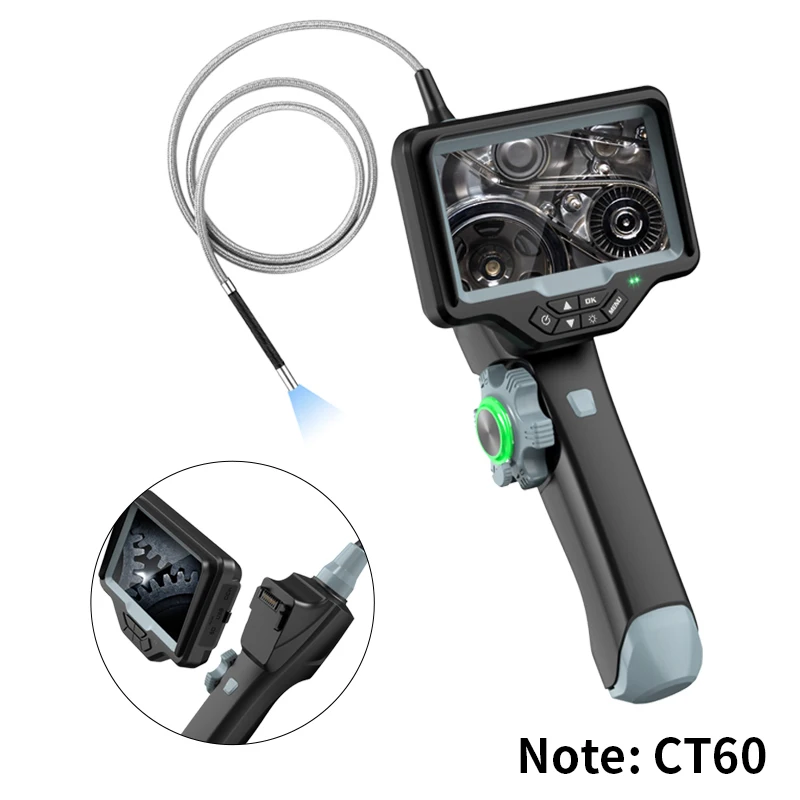 2.8 มม.ไฟเบอร์ออปติกกล้อง Endoscope USB 5.0mp ทังสเตนลวดกล้อง Endoscope Borescope เครื่องมืออัตโนมัติ