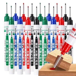 20mm 4 Colors Deep Hole Long Head Nib Markers For Metal Pen Waterproof Bathroom Woodworking Decoration Multi-Purpose