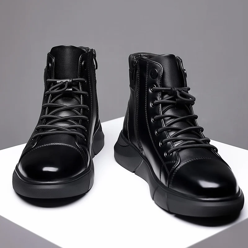 

Классические кожаные походные туфли ручной работы на шнуровке, прогулочные ботинки, износостойкие повседневные ботильоны, мужские ботинки для мотокросса в уличном стиле