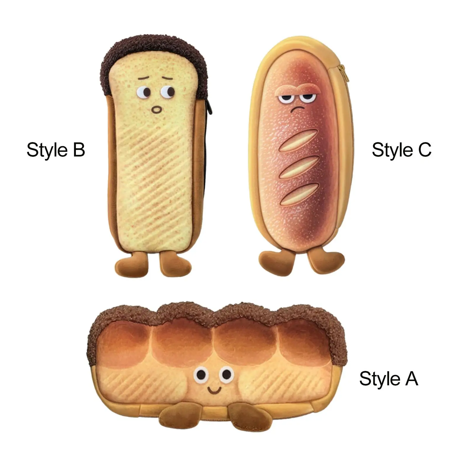 Плюшевый карандаш для хлеба, аксессуары для канцелярских принадлежностей, сумка для ручек для дома, подростков, детей