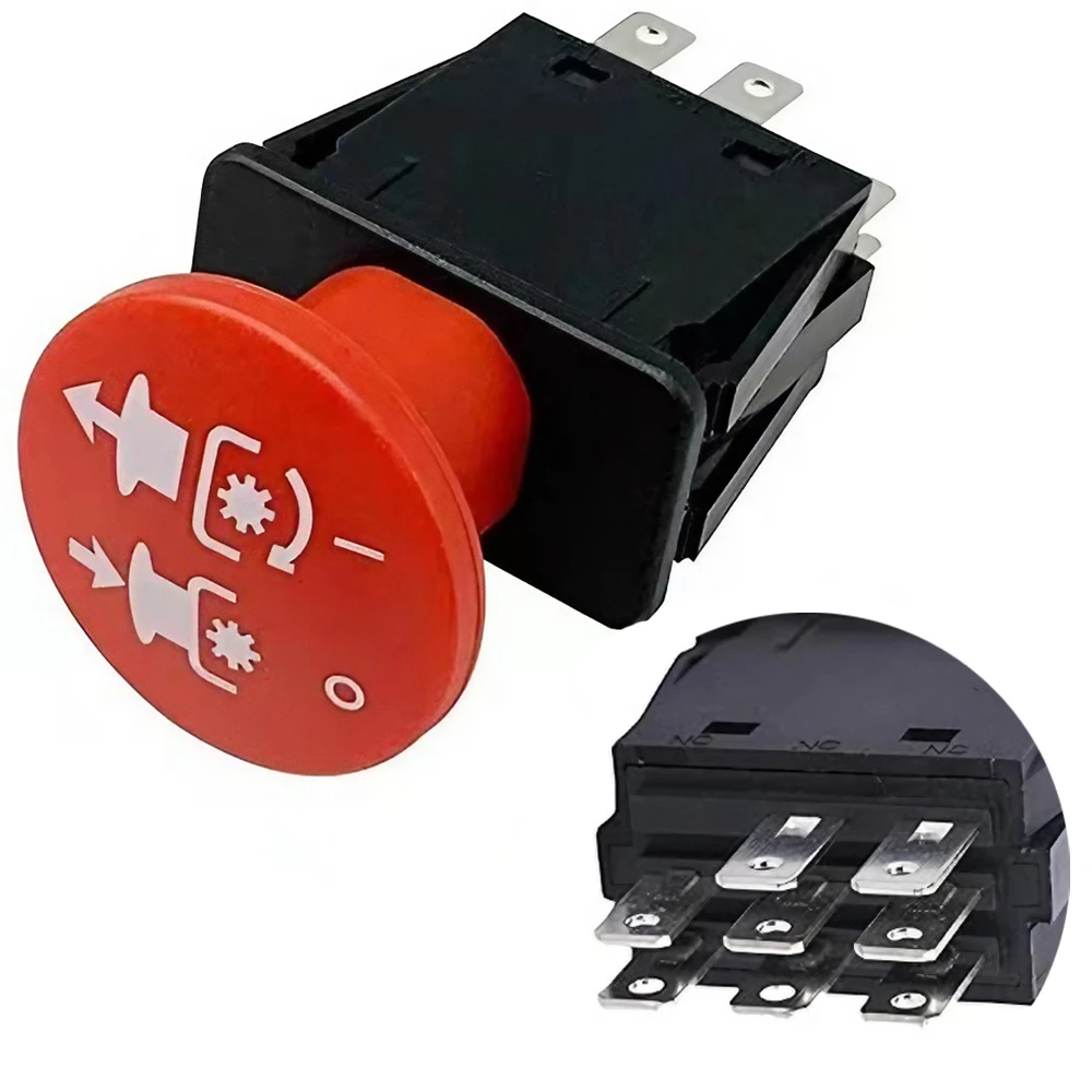 8 7 6 5 Terminals Clutch PTO Switch 10A 14V for Dixie Chopper Delta Hustler Lawn Mowers Delta Series 500016 725-3233