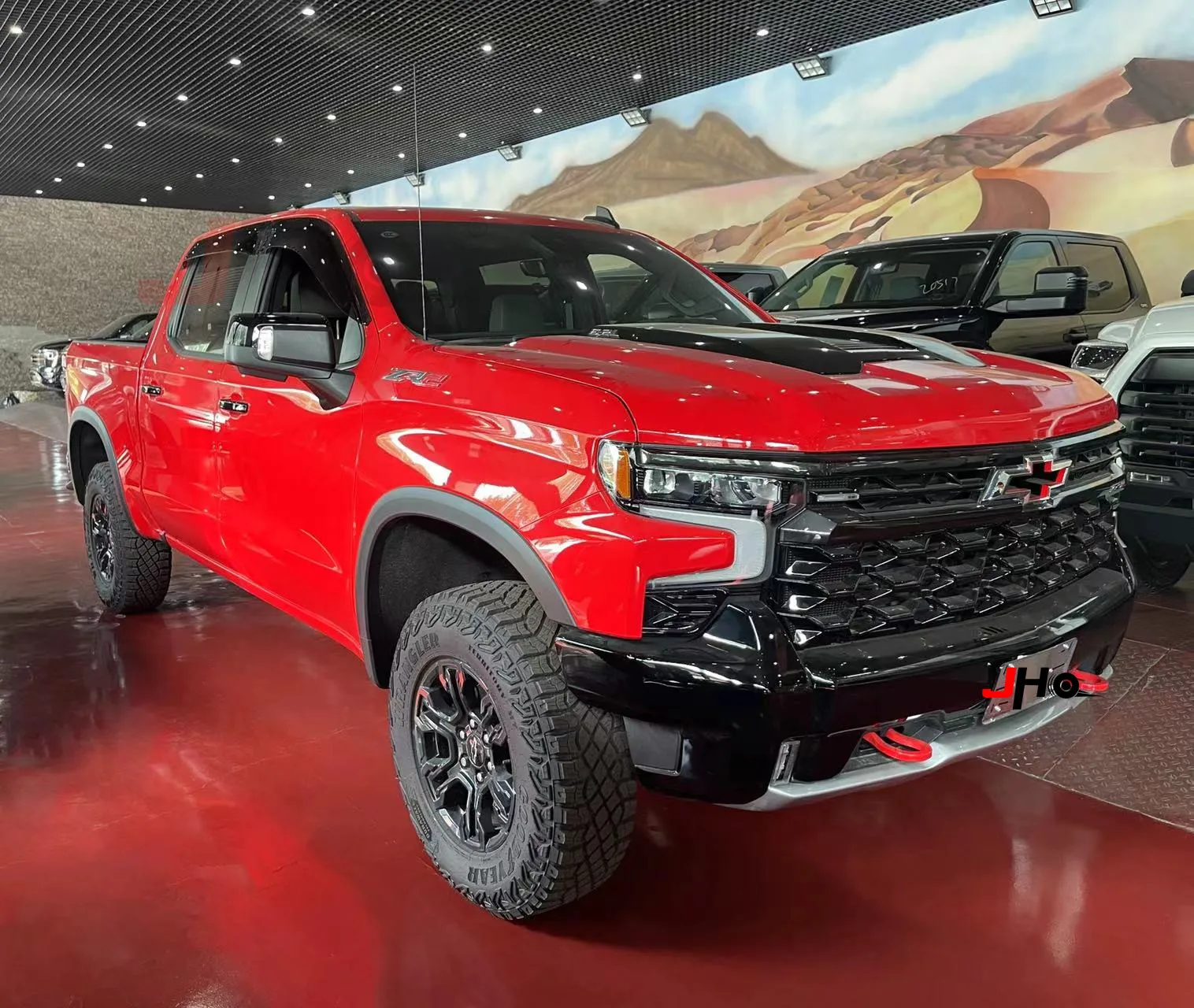 Jho Offroad Fenster Visier Deflektoren Klebeband Regenschutz schwarz für Chevy Silverado Außen zubehör 4St