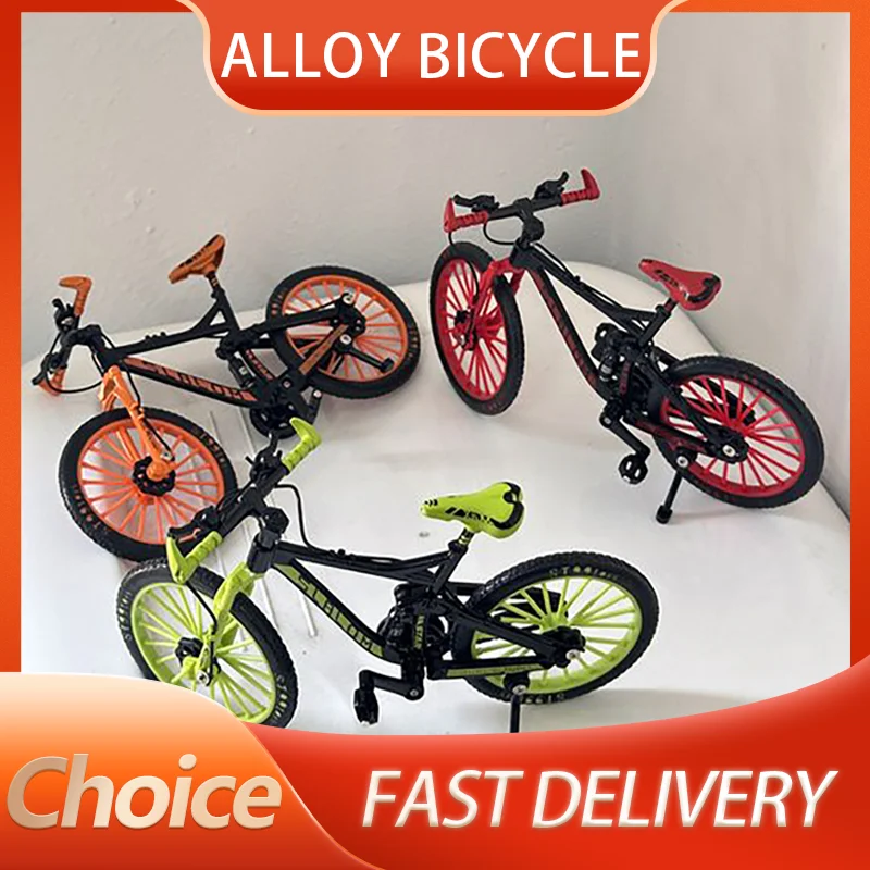 1:8 Model Mini Alloy Bicycle Diecast Simulation Finger Mountain Metal Bikes Die-casting Ornaments Collection Gifts Toys for boys