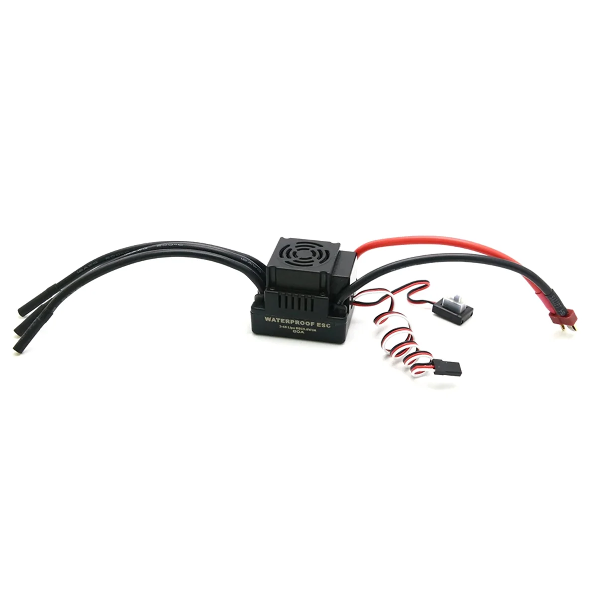 Rc 80A Brushless ESC Electric Speed Controller with 5.8V / 3A SBEC 2-4S Programe Card for 1/8 1:8 RC Car (T Plug)