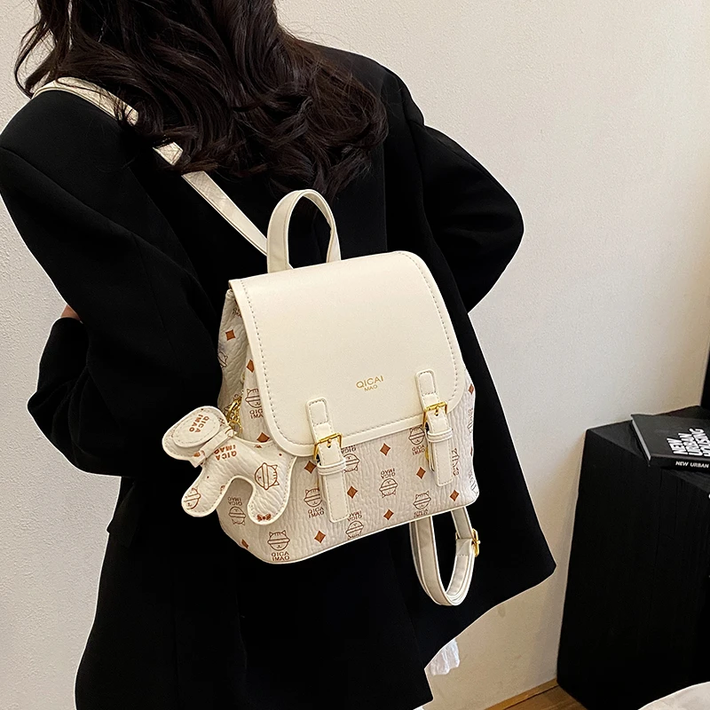 

Chic Stylish Vintage Leather Tote Bag For Business Women Commuter With Large Capacity And Solid Color