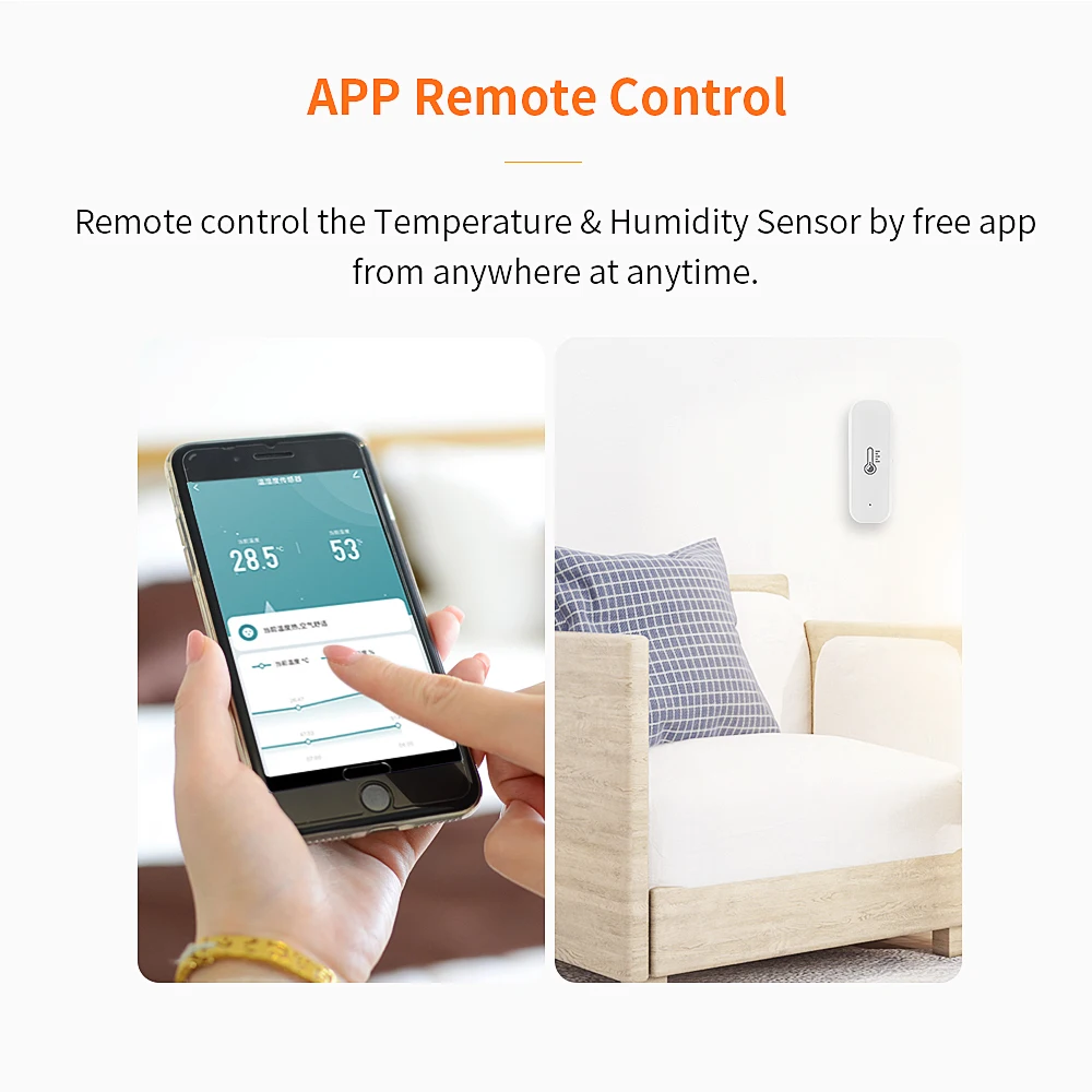 Tuya Smart WIFI ZigbeeTemperature And Humidity Sensor Indoor Hygrometer Thermometer Smart Life Control Via Alexa Google Home