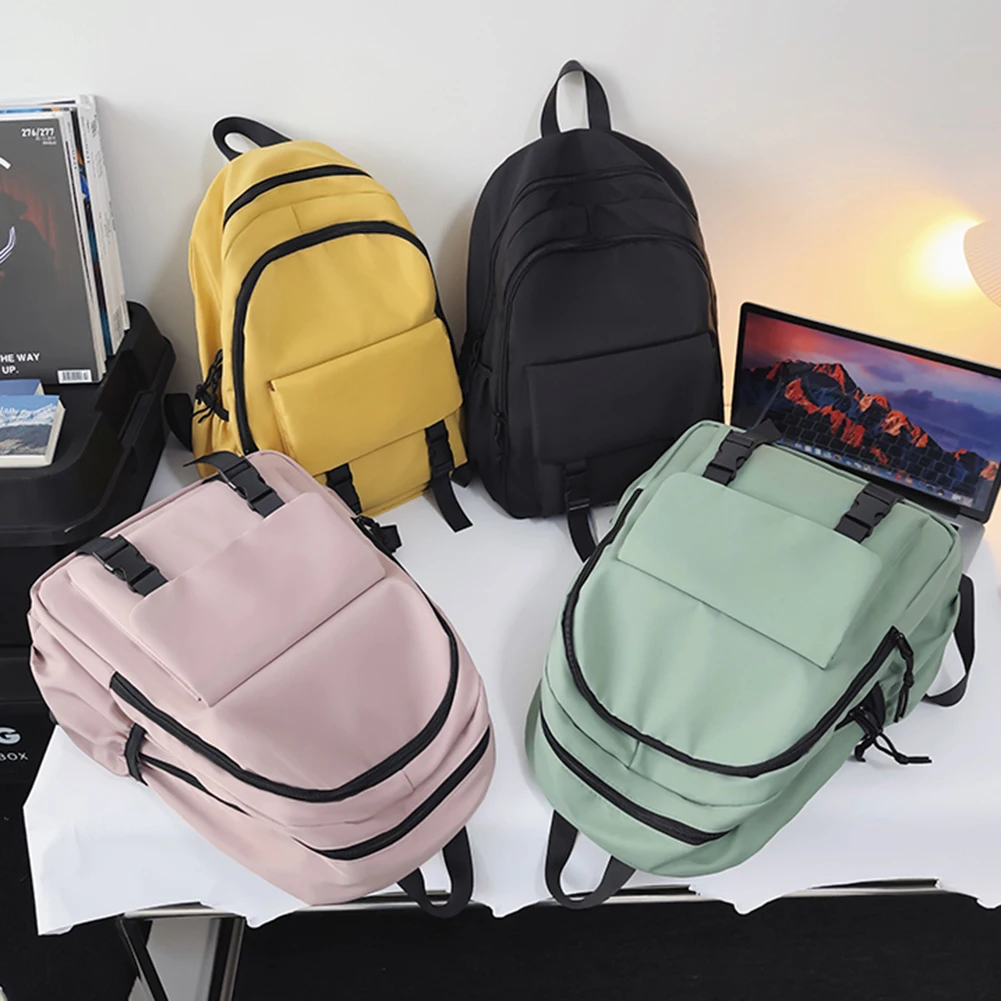 Aesthetic Backpacks Girls Fashion Backpack for Women School Bag Rucksack Solid Color Simple Designer Feminina Backpack Ita Bags