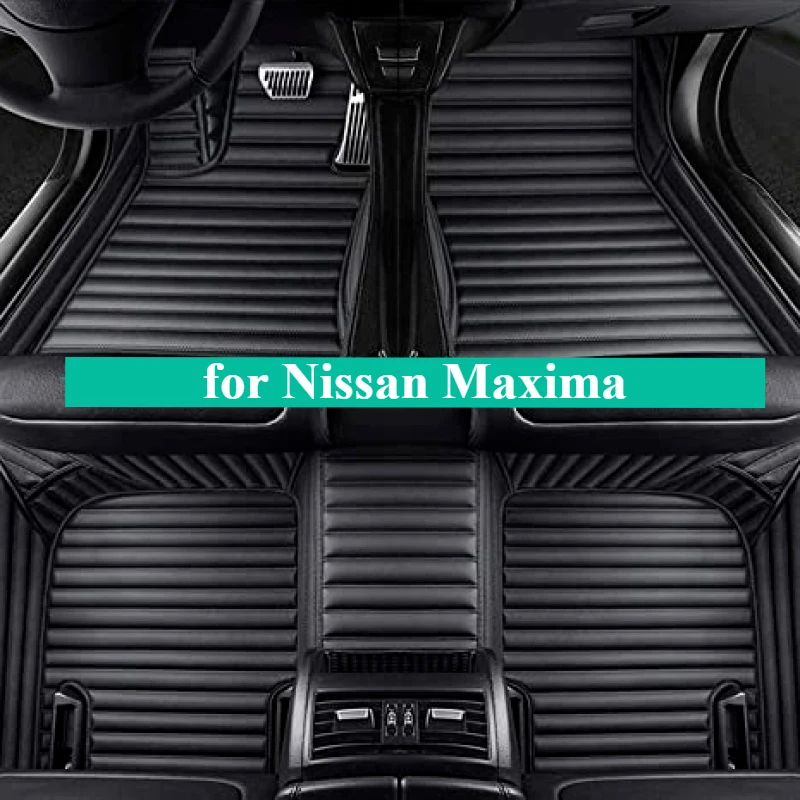 Custom Car Floor Mats for Nissan Maxima 2016-2020-2024 Fashion Interior Accessories Auto leather Carpet Rugs Coche Trunk cushion