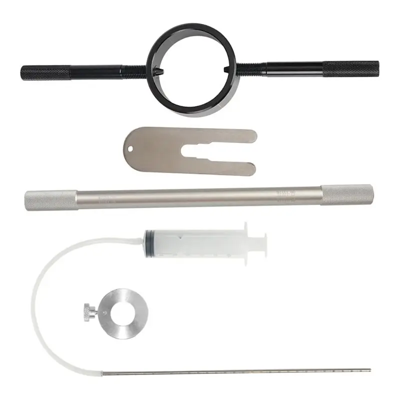 

Мощный набор инструментов для обслуживания мотоциклетных вилок, компрессор для пружин вилок и инструмент для проверки уровня масла в передних вилках, инструмент для обслуживания вилок