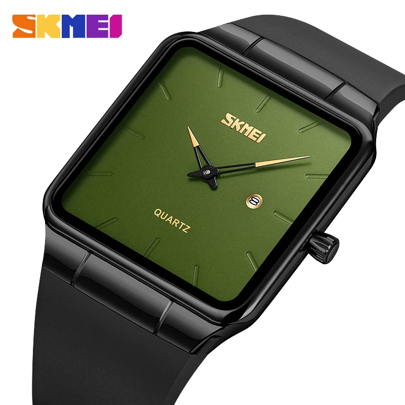 Dropship Fashion Simple Design Men Watches SKMEI Top Brand Luxury Quartz Watches Men Silicone Strap Relogio Masculino