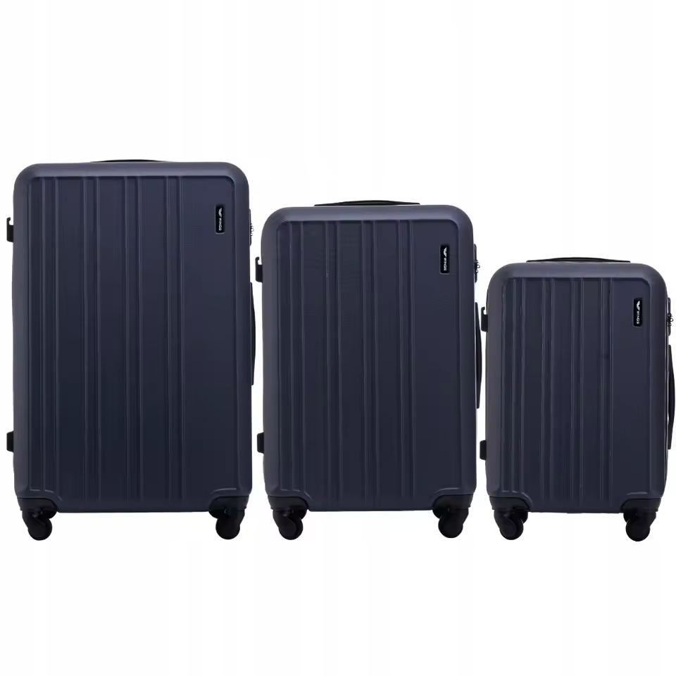 WINGS Zestaw 3 Walizek ABS+ 28″ 24″ 20″ cali z Polski za $64.75 / ~248zł