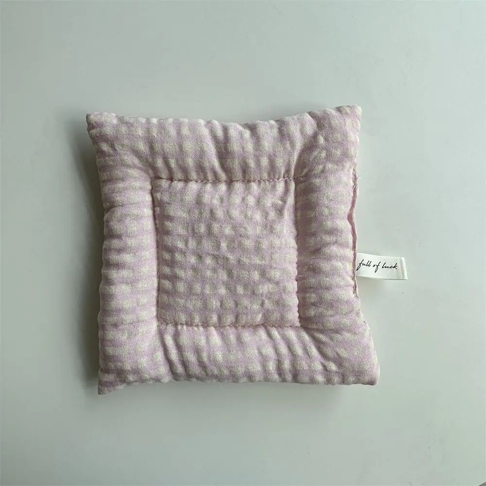 

Quality Photo Props Cotton Coasters Multi-color Cloth Cotton Placemats Decor Lattice Series Coffee Cup Placemat Home