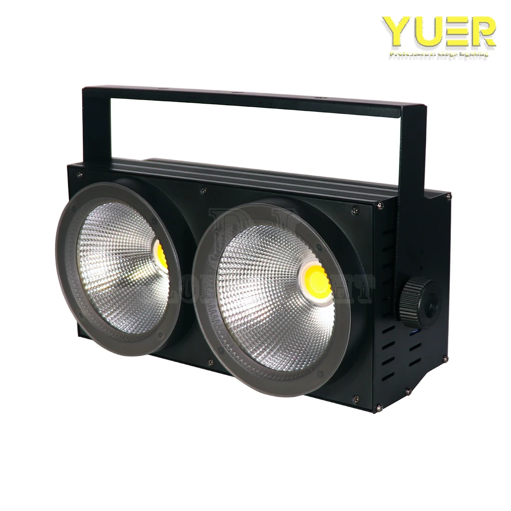 2 szt. LED Blinder 2w1 2x100W COB Zimny/Ciepły Biały Reflektor Blinder Oświetlenie Ślubne Impreza Bar DMX Oświetlenie Sceniczne Disco Bar