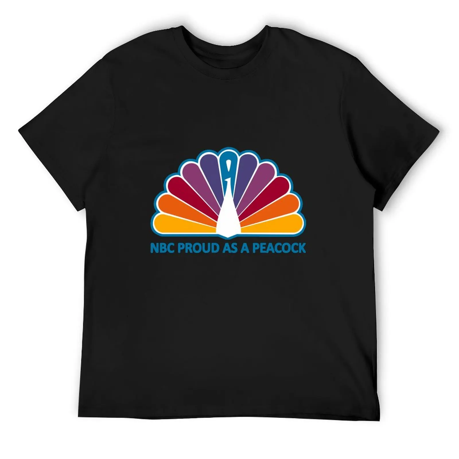 

70s NBC Proud As A Peacock Vintage T-Shirt anime t shirts new edition anime tshirt heavy weight t shirts for men